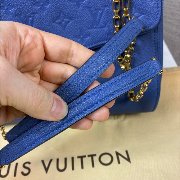 NWOT Louis Vuitton Periwinkle Blue Monogram Empreinte Leather St Germain Bag - Picture 3 of 16